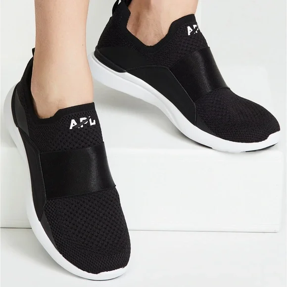 APL White and Black Knit Sneakers Women main image 4